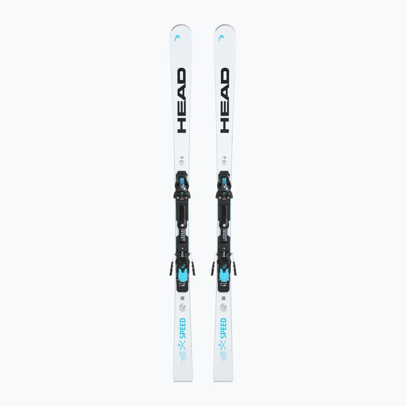 HEAD WC Rebels e-Speed RP EVO 14 + Freeflex 14 GW white/blue downhill skis