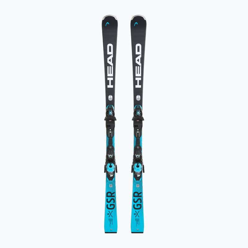 HEAD Worldcup Rebels e.GSR downhill ski + bindings PR 11 GW black/blue