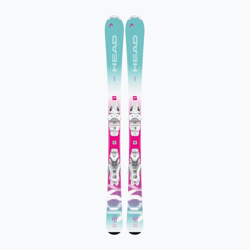 Children's Downhill Skis HEAD Joy Easy JRS + Bindings Jrs 4.5 GW CA mint/pink