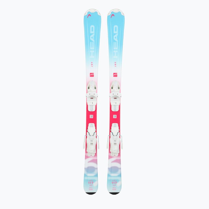 Children's Downhill Skis HEAD Joy Easy JRS + Bindings Jrs 4.5 GW CA mint/pink