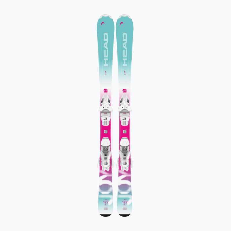 Children's Downhill Skis HEAD Joy Easy JRS + Bindings Jrs 7.5 GW CA mint/pink