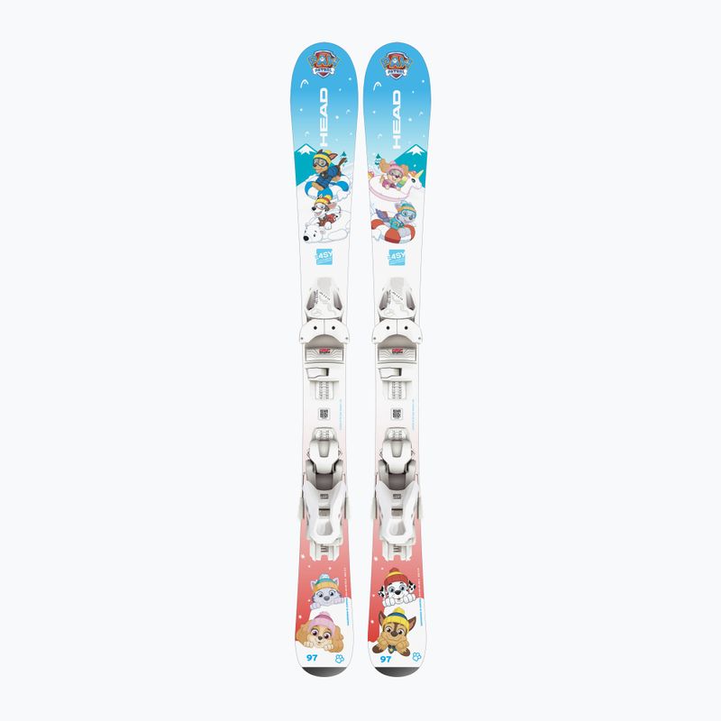 Children's Downhill Skis HEAD Paw Patrol JRS + Bindings Jrs 4.5 GW CA blue/white