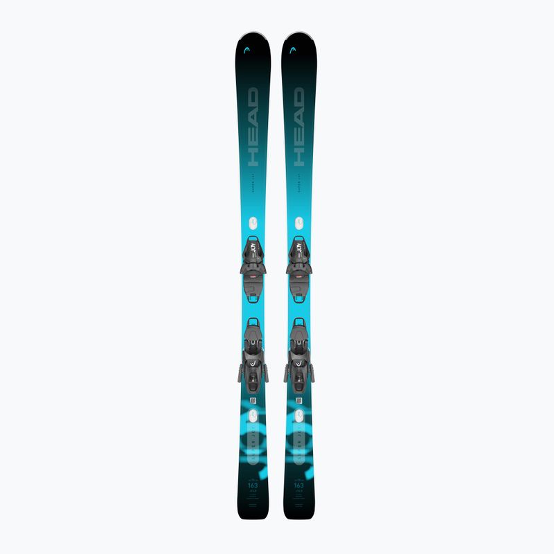 Women's Downhill Ski HEAD e-Super Joy SW SLR BB Joy Pro + Bindings Joy 11 GW SLR black/blue