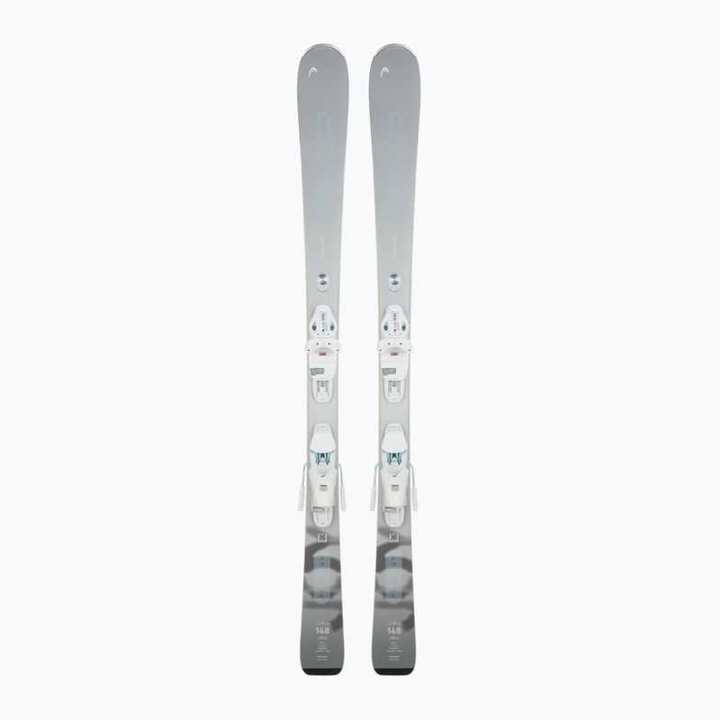 Women's Downhill Ski HEAD e.Pure Joy SLR BB Joy Pro + Bindings Joy 9 GW SLR silver/grey