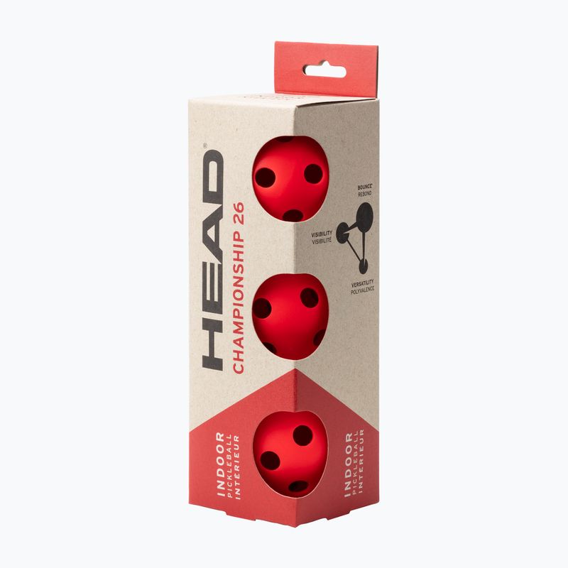 HEAD 3B Championship 26 pickleballs 3 pcs. red