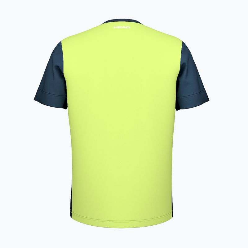 HEAD Slice lime men's tennis shirt 2