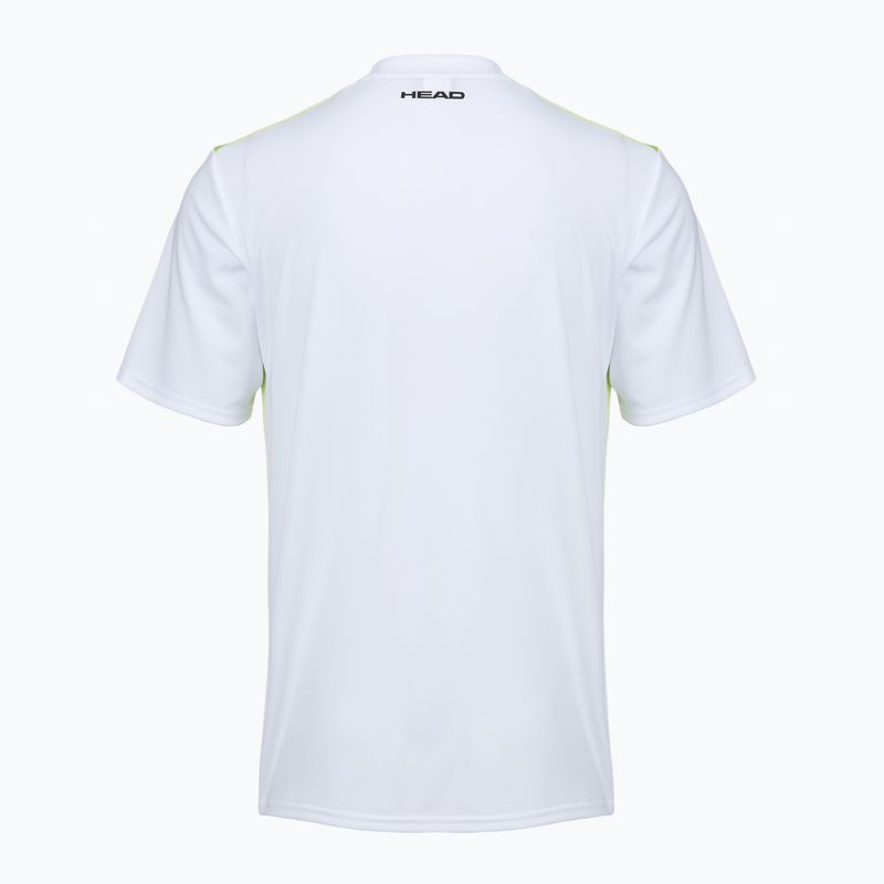 HEAD men's tennis shirt Topspin print vision m/lime 2