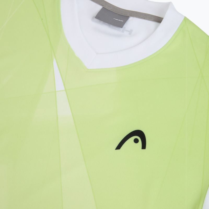 HEAD men's tennis shirt Topspin print vision m/lime 3