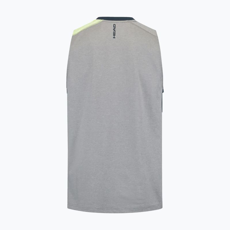 HEAD men's tennis shirt Topspin print vision m/navy 2