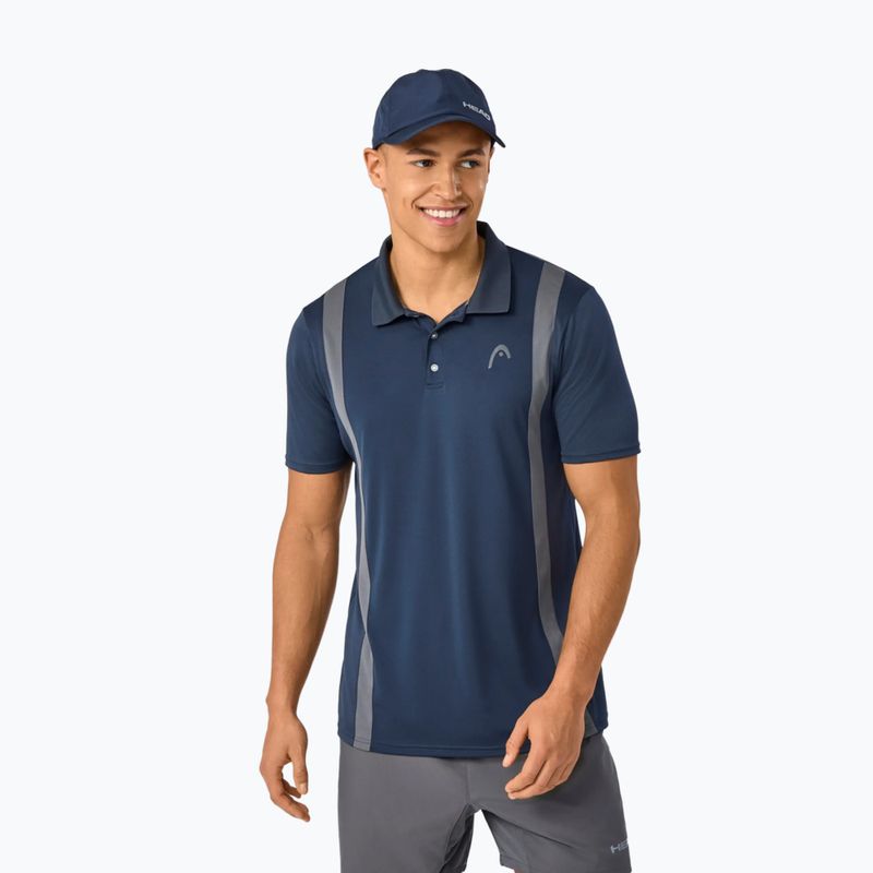 Men's tennis polo shirt HEAD Club 25 Tech Polo navy