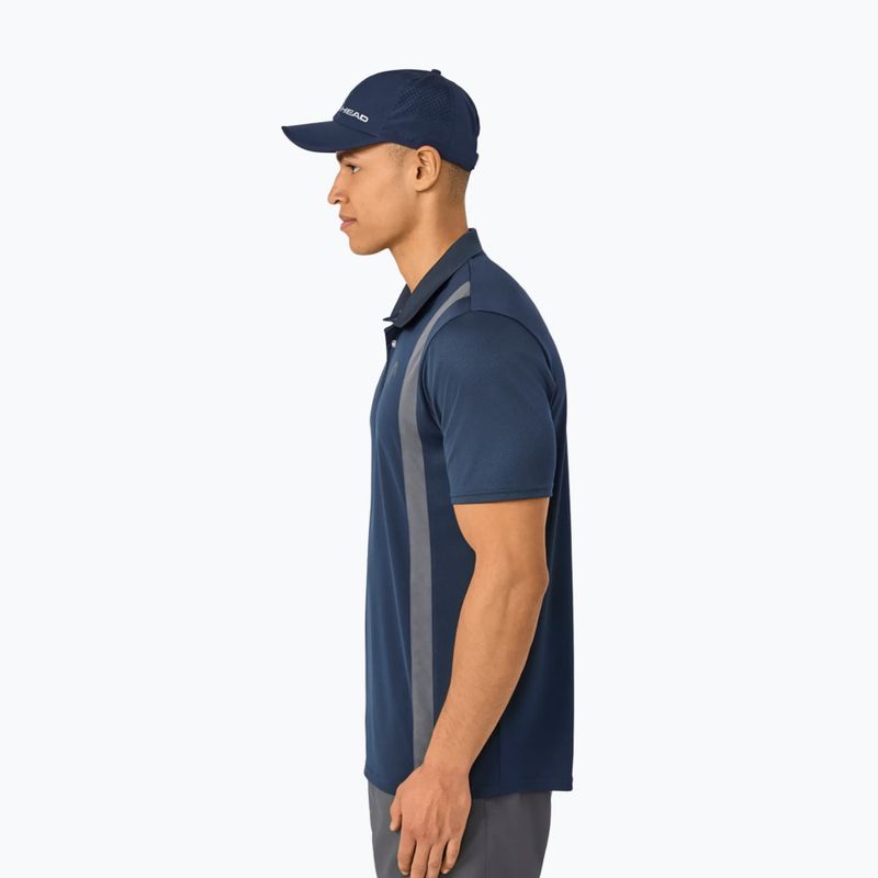 Men's tennis polo shirt HEAD Club 25 Tech Polo navy 5