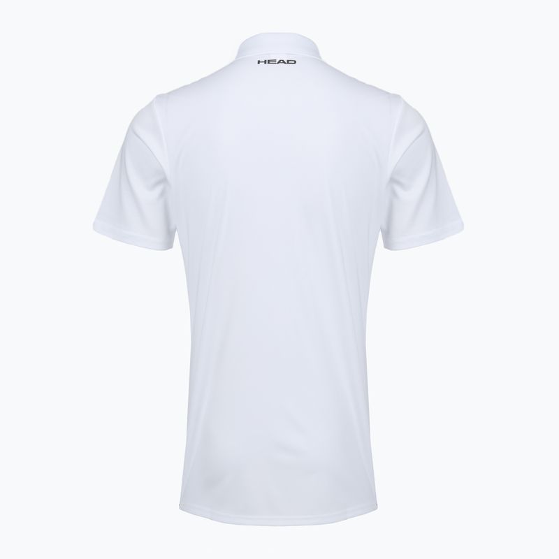 Men's tennis polo shirt HEAD Club 25 Tech Polo white 2