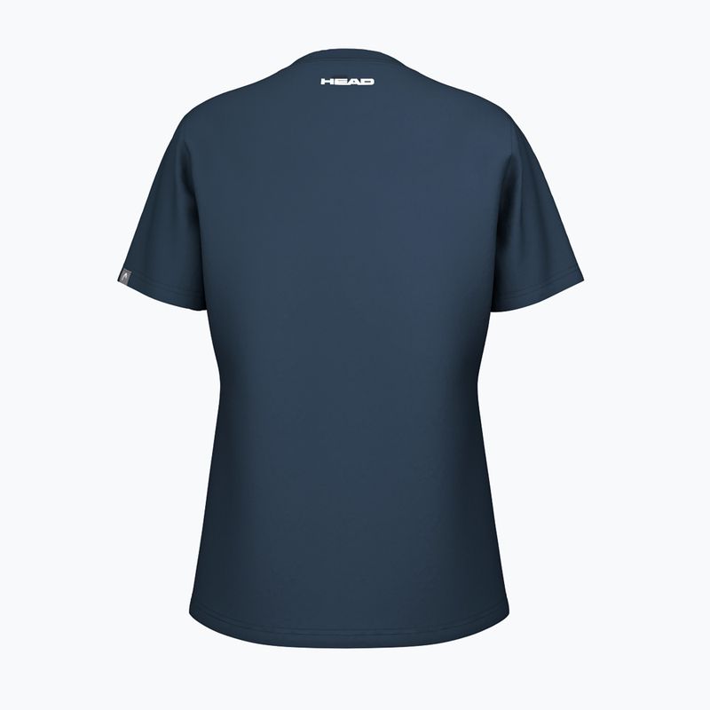 Women's tennis shirt HEAD Rainbow W navy 2