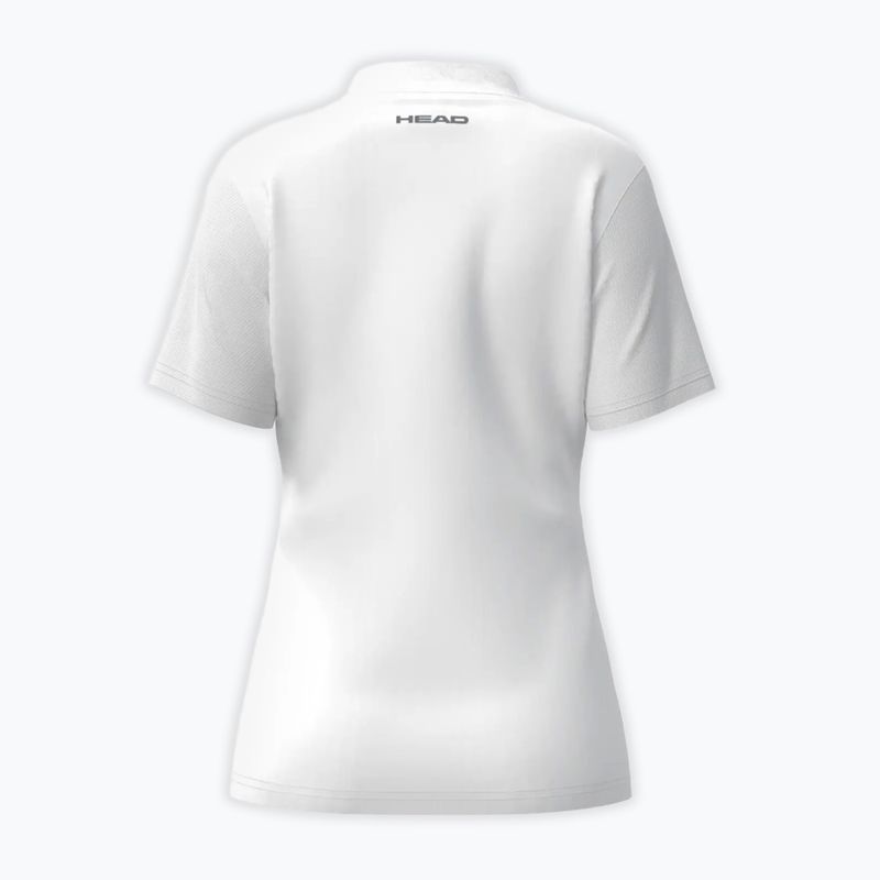 Women's tennis shirt HEAD Club 25 Tech Polo W white 8