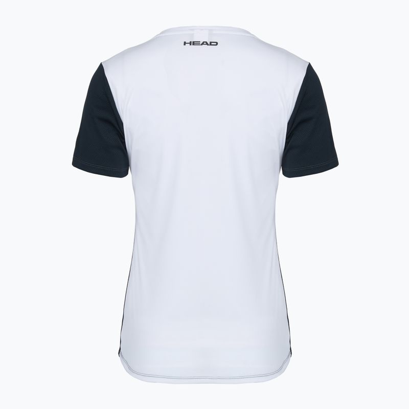 Women's tennis shirt HEAD Club 25 Tech W navy/white 2
