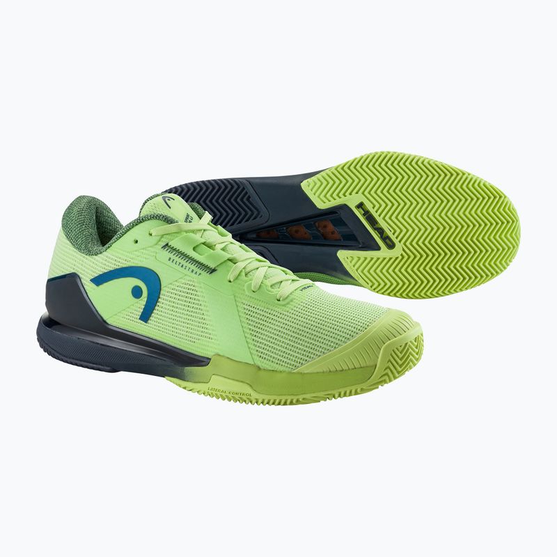 Men's tennis shoes HEAD Sprint Pro 4.0 Clay lime/ navy 5