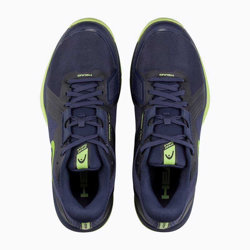 Men's tennis shoes HEAD Sprint Team 4.0 Clay navy/ lime 4