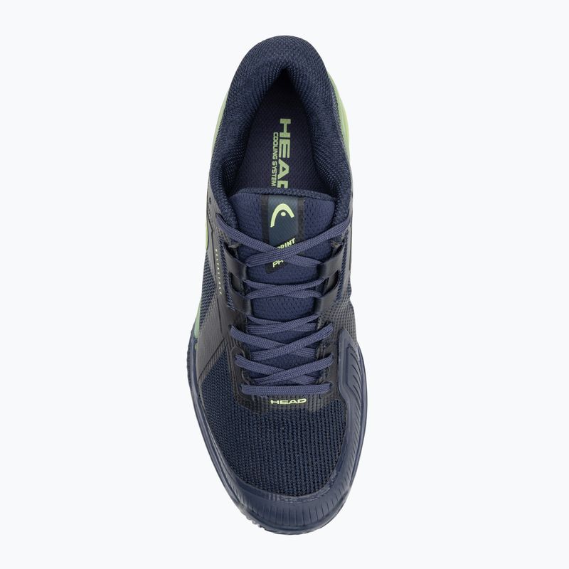 Men's padel shoes HEAD Sprint Pro 4.0 navy/ lime 5