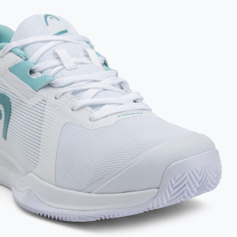 Women's tennis shoes HEAD Sprint Evo 3.5 Clay white/ turquise 7