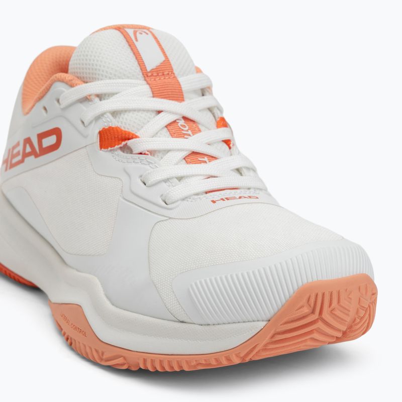 Women's padel shoes HEAD Motion Team white/ coral 7