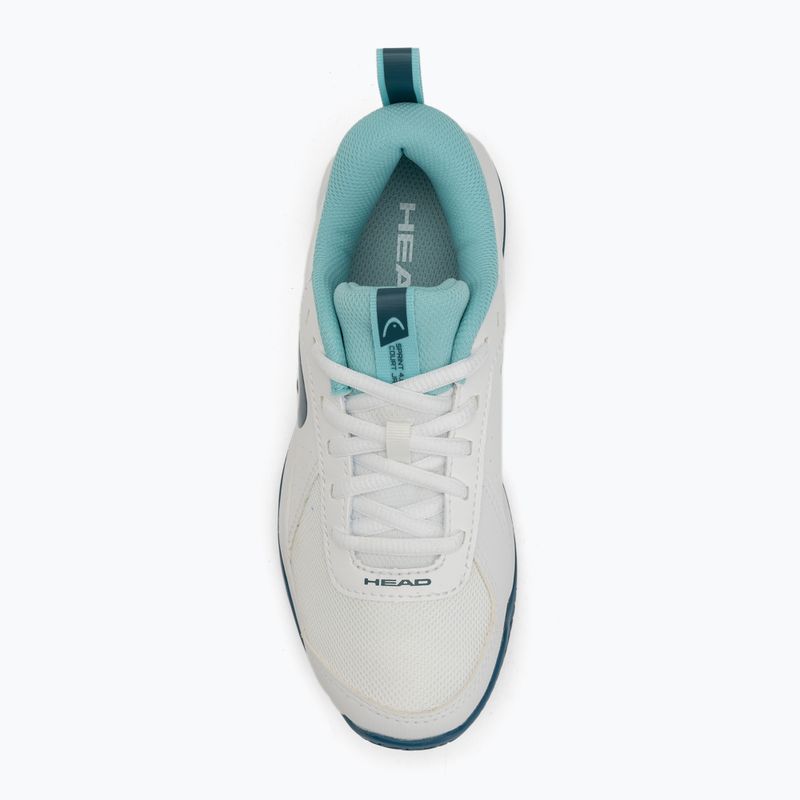 Children's tennis shoes HEAD Sprint Court 4.0 white/ turquise 5