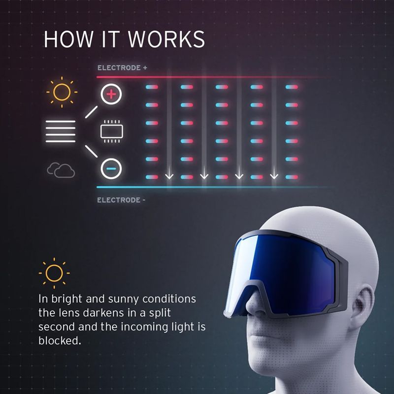 HEAD Neves Sunscreen ski goggles black/blue 5