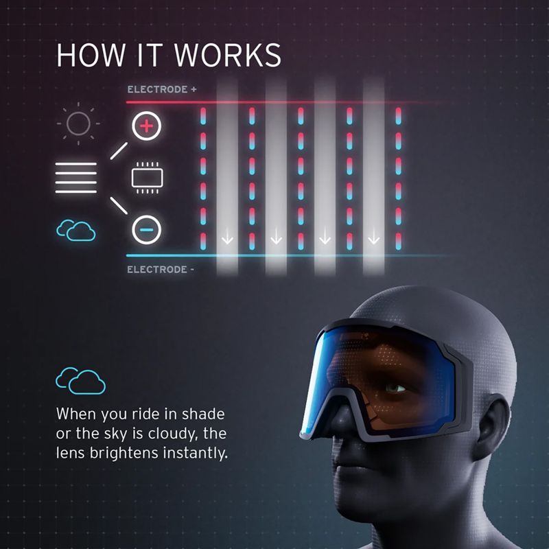 HEAD Neves Sunscreen ski goggles black/blue 6