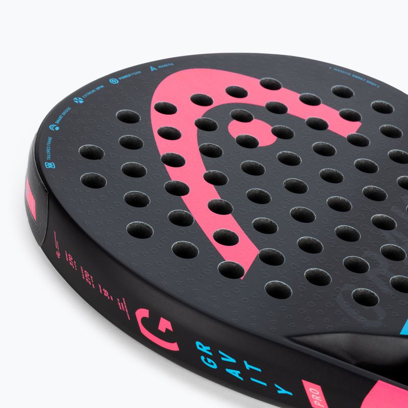 HEAD Gravity Pro 2022 paddle racket black/blue 228162 6