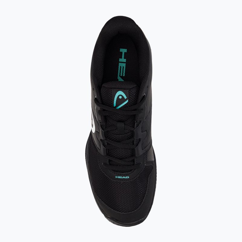 HEAD Revolt Court men's tennis shoes black/teal 6