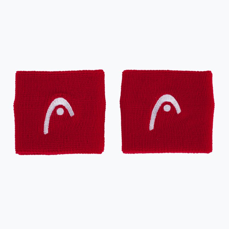 HEAD Wristband 2.5" 2 pcs red 285050 2