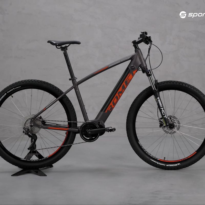 Romet e-Rambler E9.0 electric bike grey-orange 2229701 17