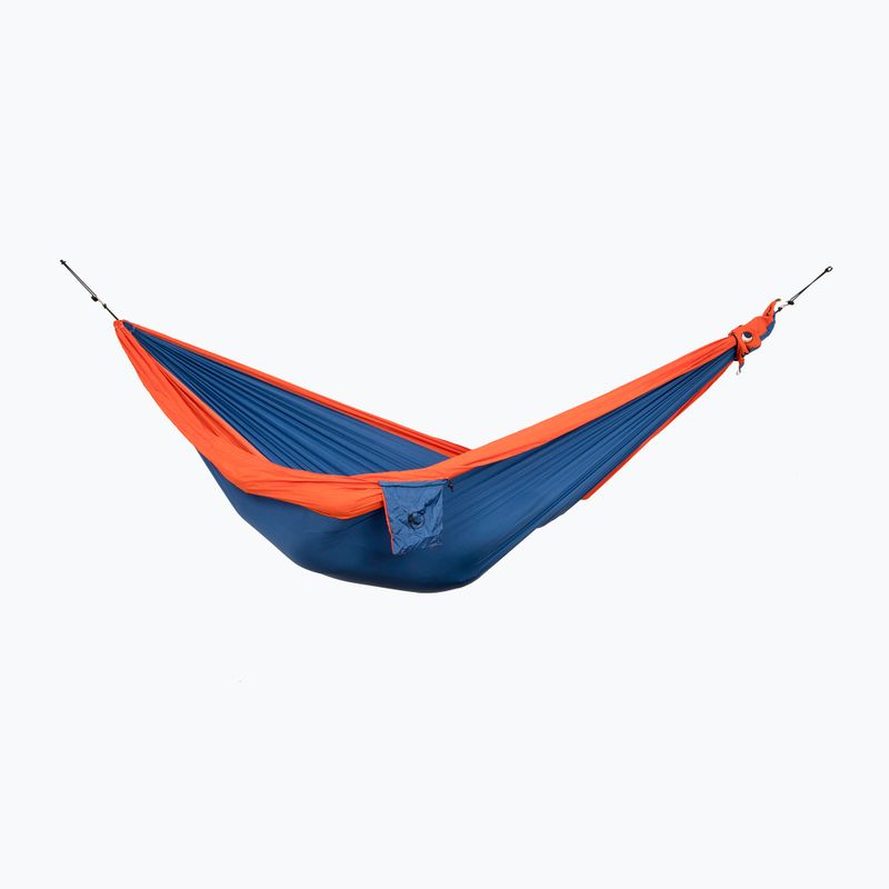 Ticket To The Moon Original navy blue and orange two-person hiking hammock TMO3935 3