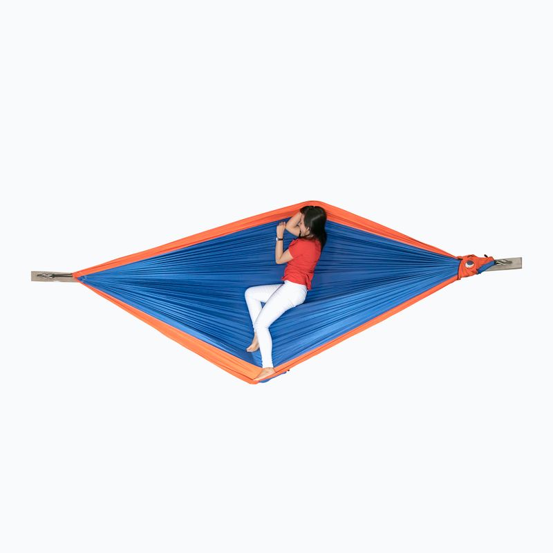 Ticket To The Moon Original navy blue and orange two-person hiking hammock TMO3935 4