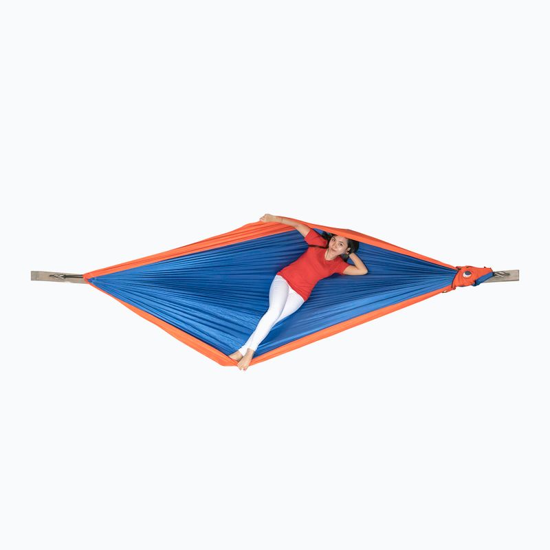 Ticket To The Moon Original navy blue and orange two-person hiking hammock TMO3935 5