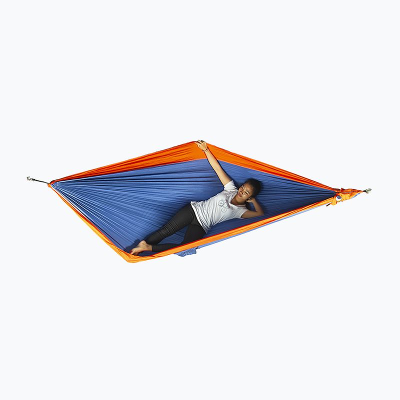 Ticket To The Moon Original navy blue and orange two-person hiking hammock TMO3935 6