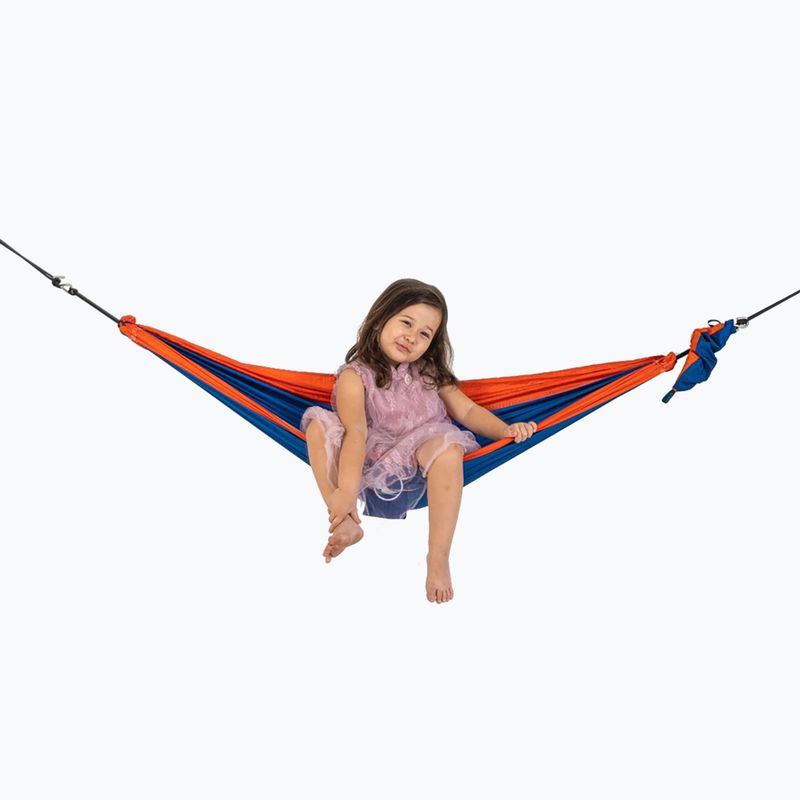 Ticket To The Moon Mini children's hiking hammock navy blue and orange TMMI3935