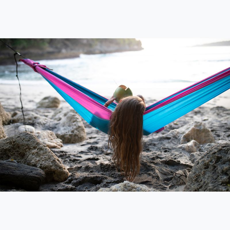 Ticket To The Moon Original pink-blue two-person hiking hammock TMO1521 6