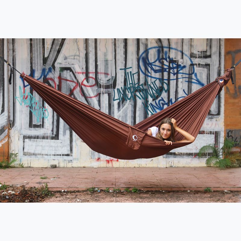 Ticket To The Moon Compact hiking hammock brown TMC04 4