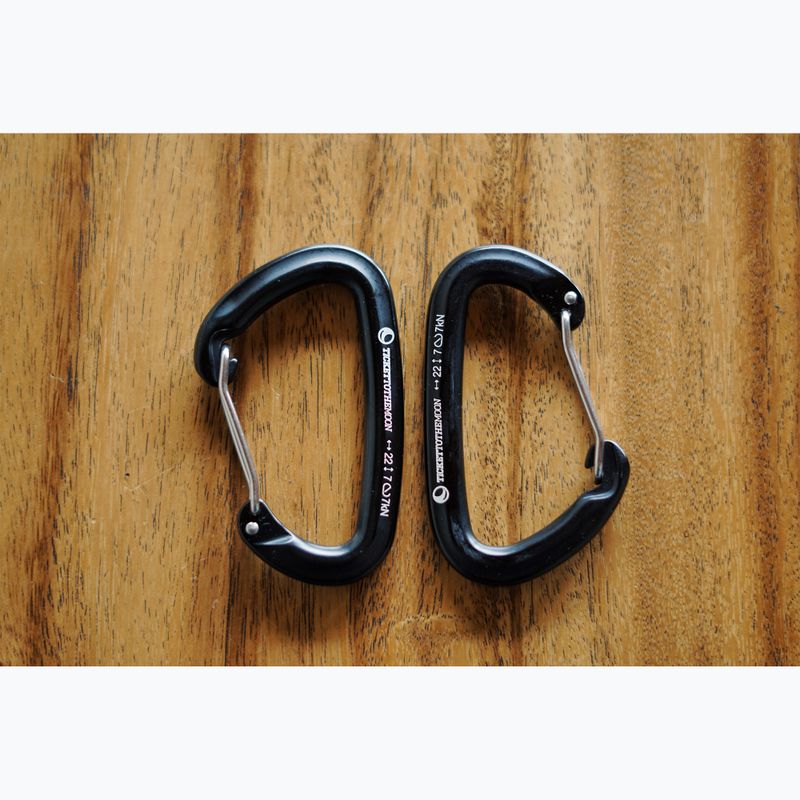 Ticket To The Moon carabiners AL-7075 2 pcs. black TMBINER22 4