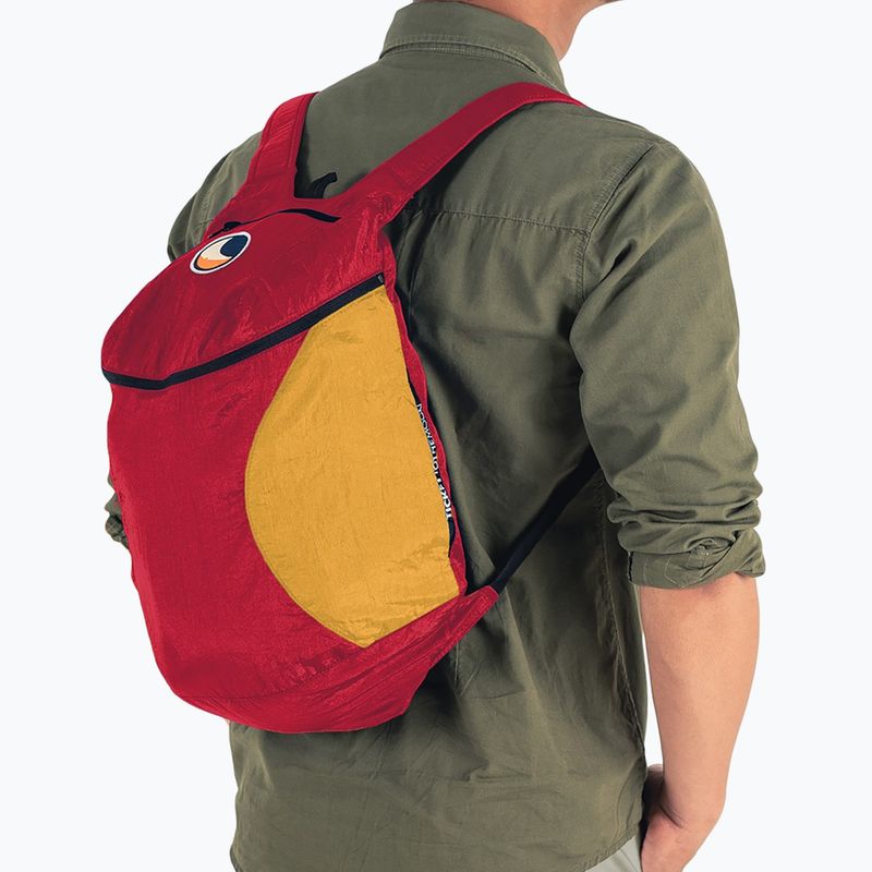 Ticket To The Moon Mini 15 l backpack burgundy/dark yellow 6