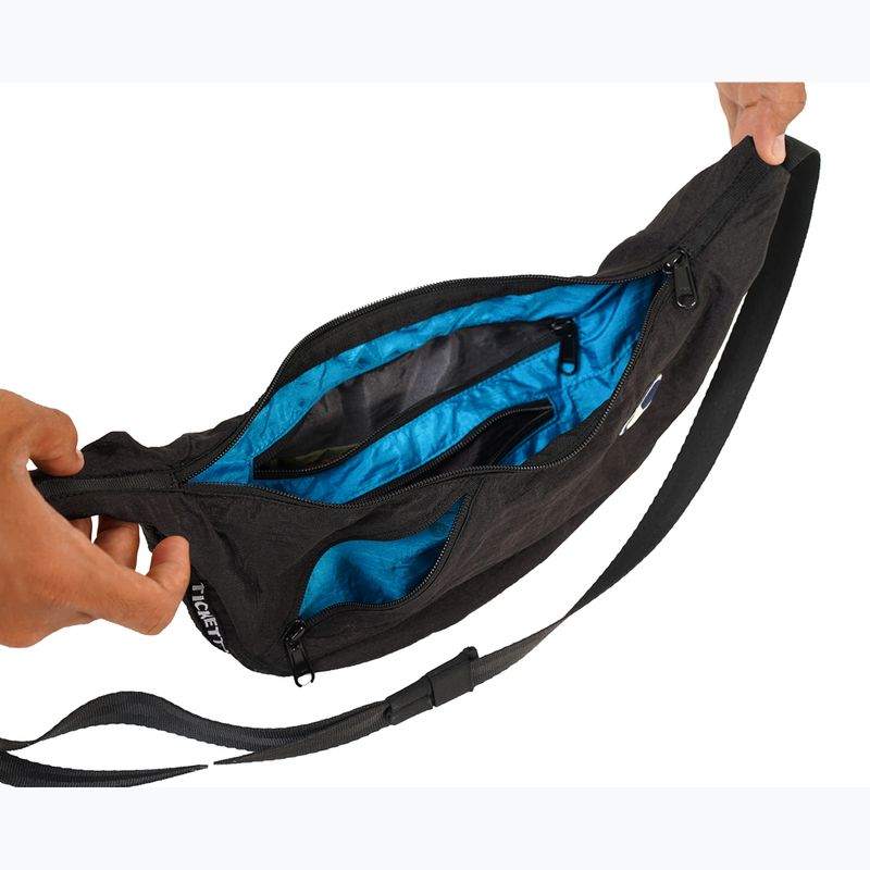 Ticket To The Moon Upcycled Sling shoulder bag black 6
