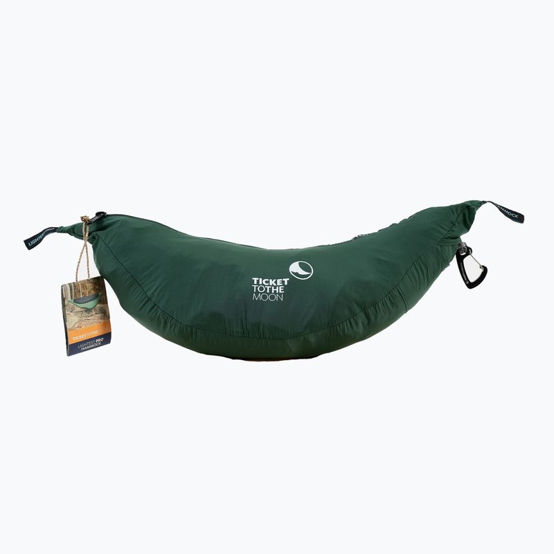 Ticket To The Moon Lightest Pro forest green hiking hammock 6