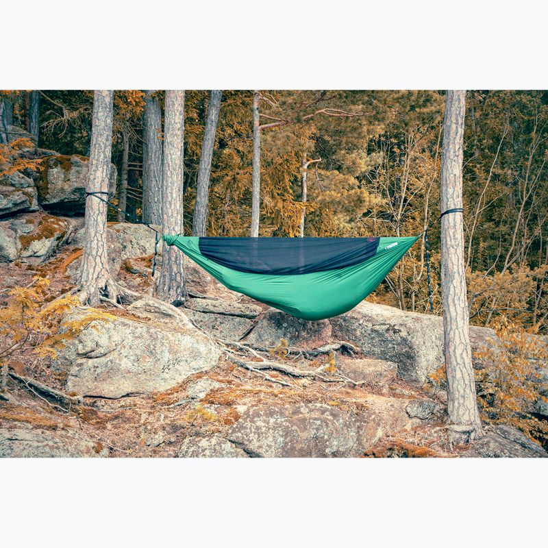 Ticket To The Moon Lightest Pro forest green hiking hammock 7