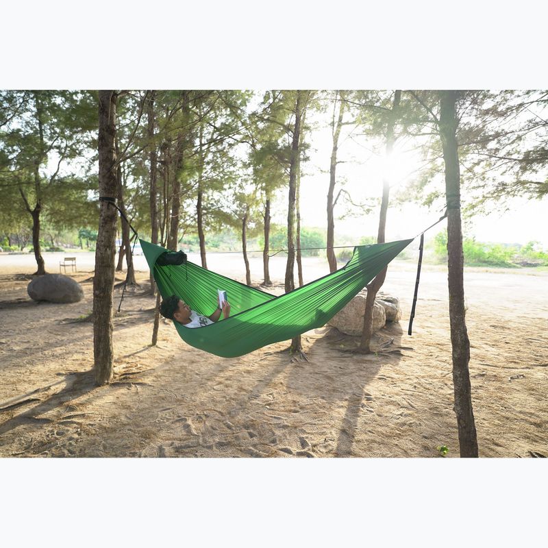 Ticket To The Moon Lightest Pro forest green hiking hammock 9