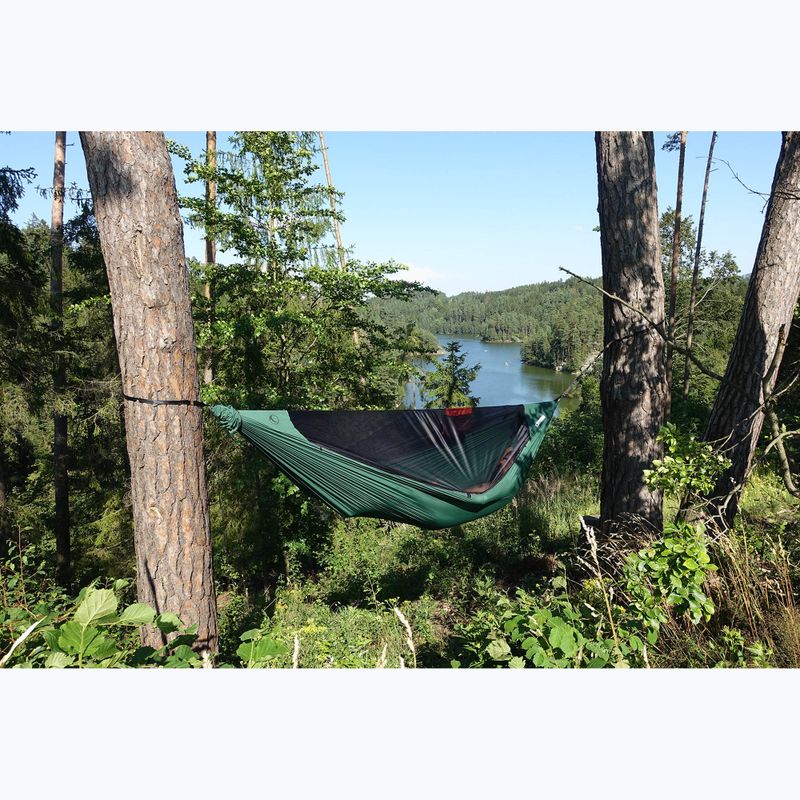 Ticket To The Moon Lightest Pro forest green hiking hammock 11