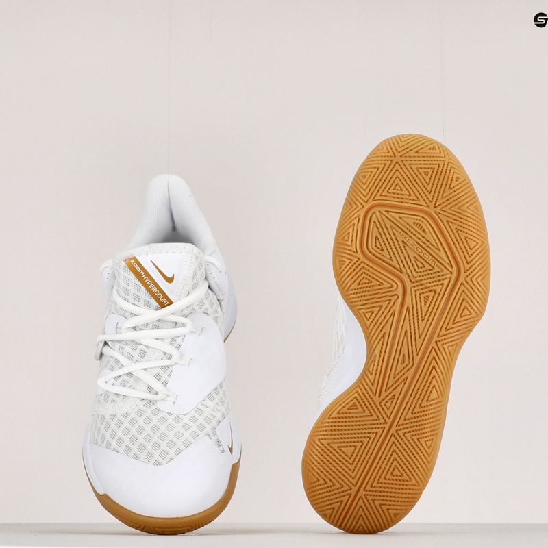 Nike Zoom Hyperspeed Court SE volleyball shoes white/gold 10