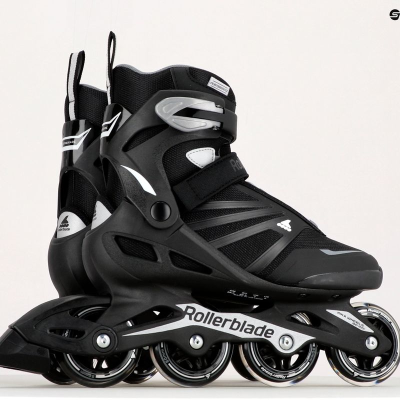 Men's Rollerblade Zetrablade black/silver roller skates 11