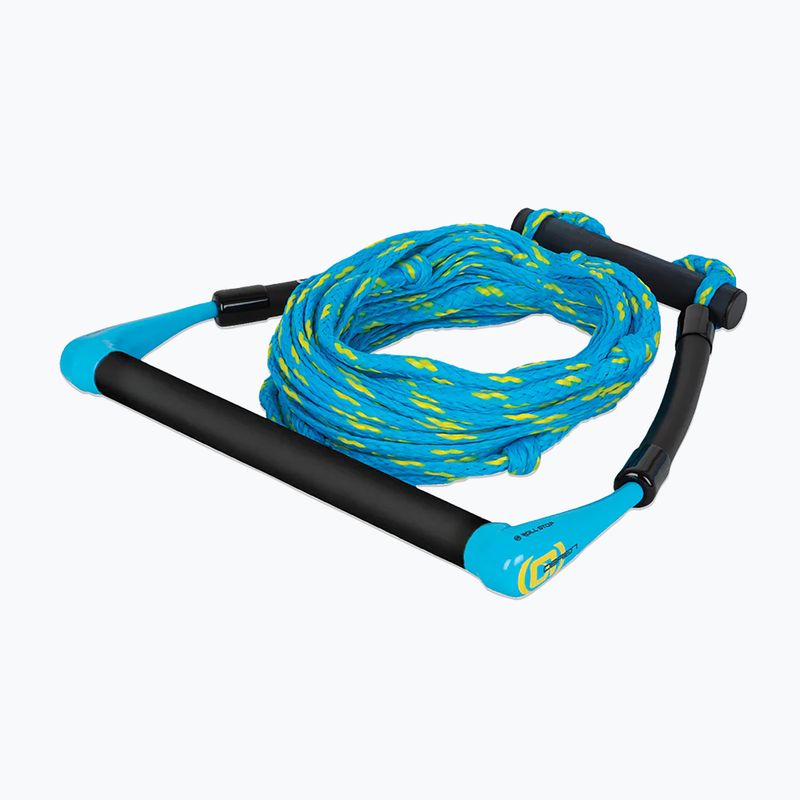 Tow rope O'Brien Kneeboard Rope and Handle cyan/yellow