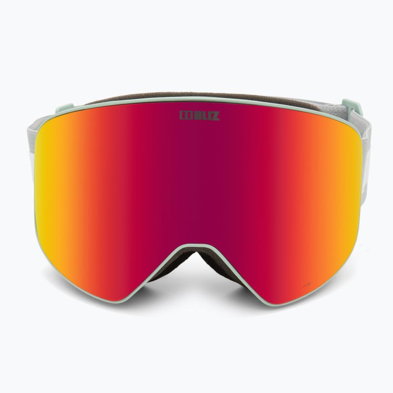 Bliz Flow ski goggles matt light grey/brown red multi/pink 3