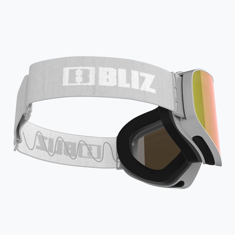 Bliz Flow ski goggles matt light grey/brown red multi/pink 5